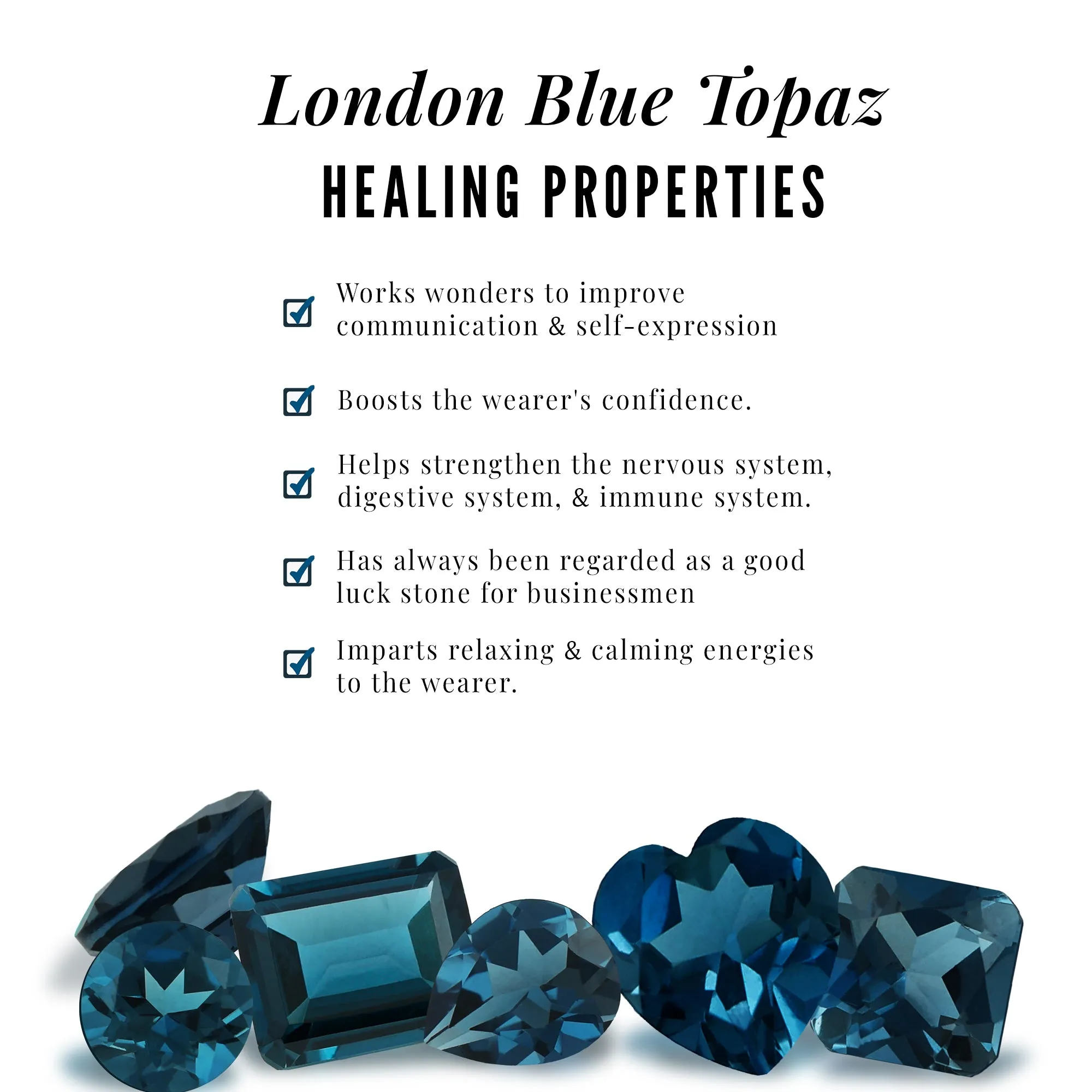 1. 25 CT London Blue Topaz Classic Stud Earrings for Women