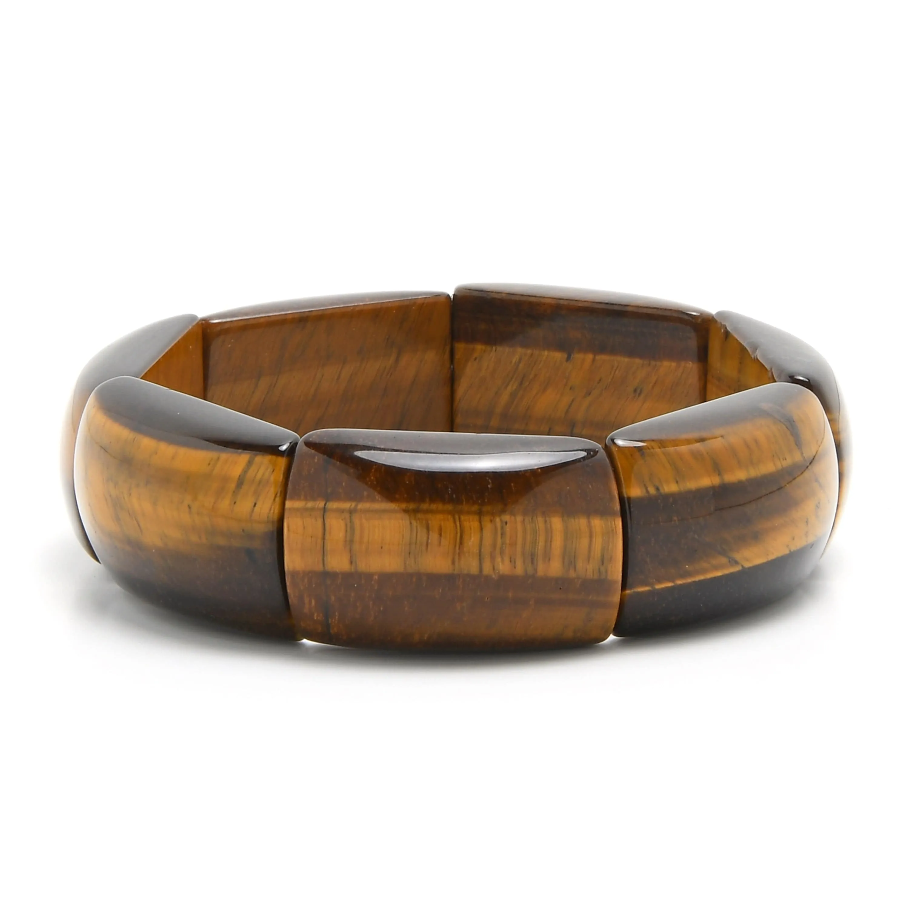 30mm Tiger Eye Stretch Bangle