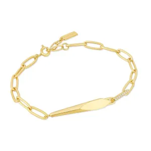 Ania Haie Zoom Gold Geometric Chunky Chain Bracelet