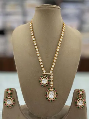 Asymmetric Stylish Polki Kundan Necklace