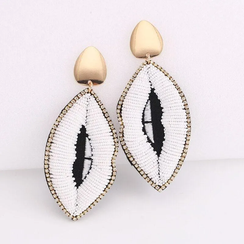 Big Bold Boho Fringe Fashion Statement Earrings