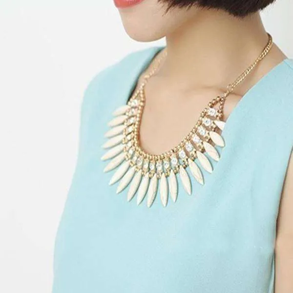 Bohemian Tassels Fringe Drop Statement Necklace