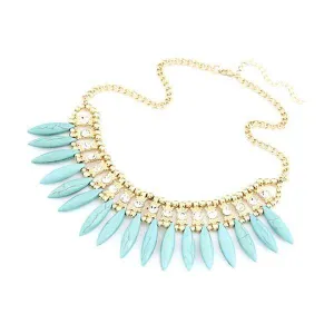 Bohemian Tassels Fringe Drop Statement Necklace