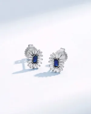 Bold Spark Dark Blue Sapphire Studs