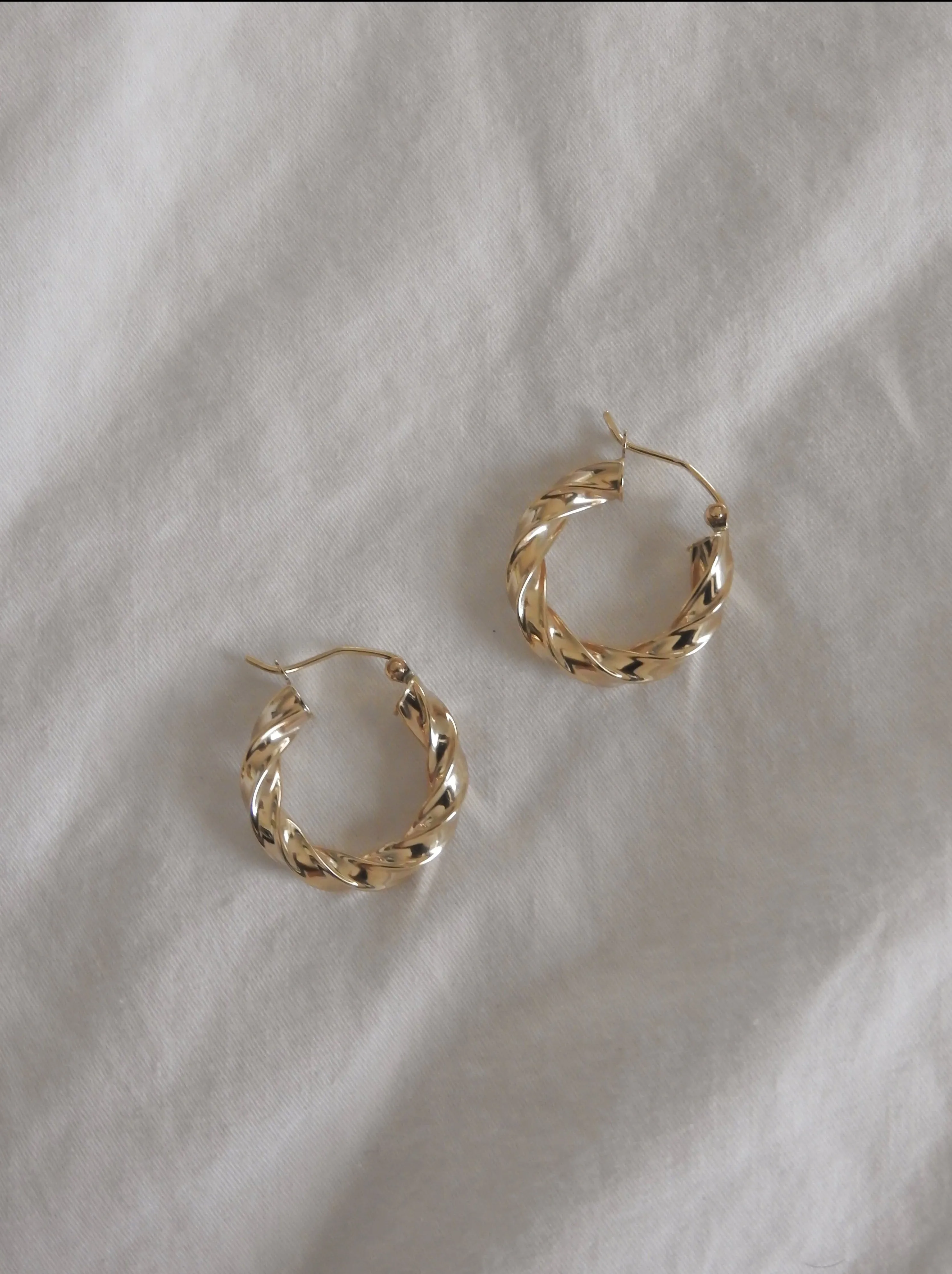 Bold Twist Hoops