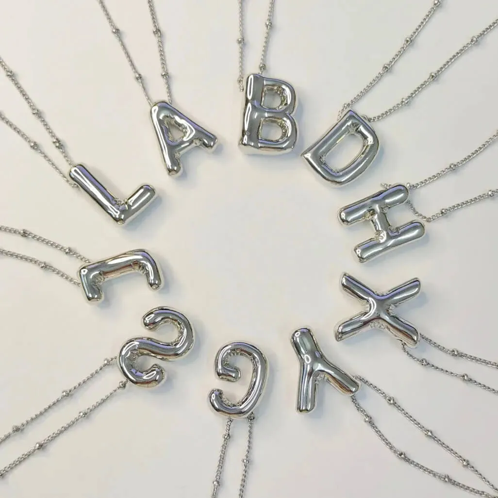 Bubble Letter Necklace