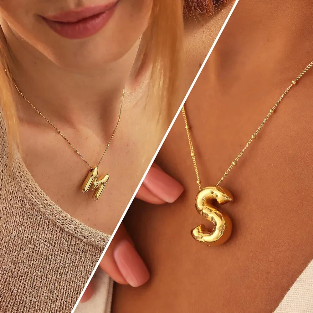 Bubble Letter Necklace