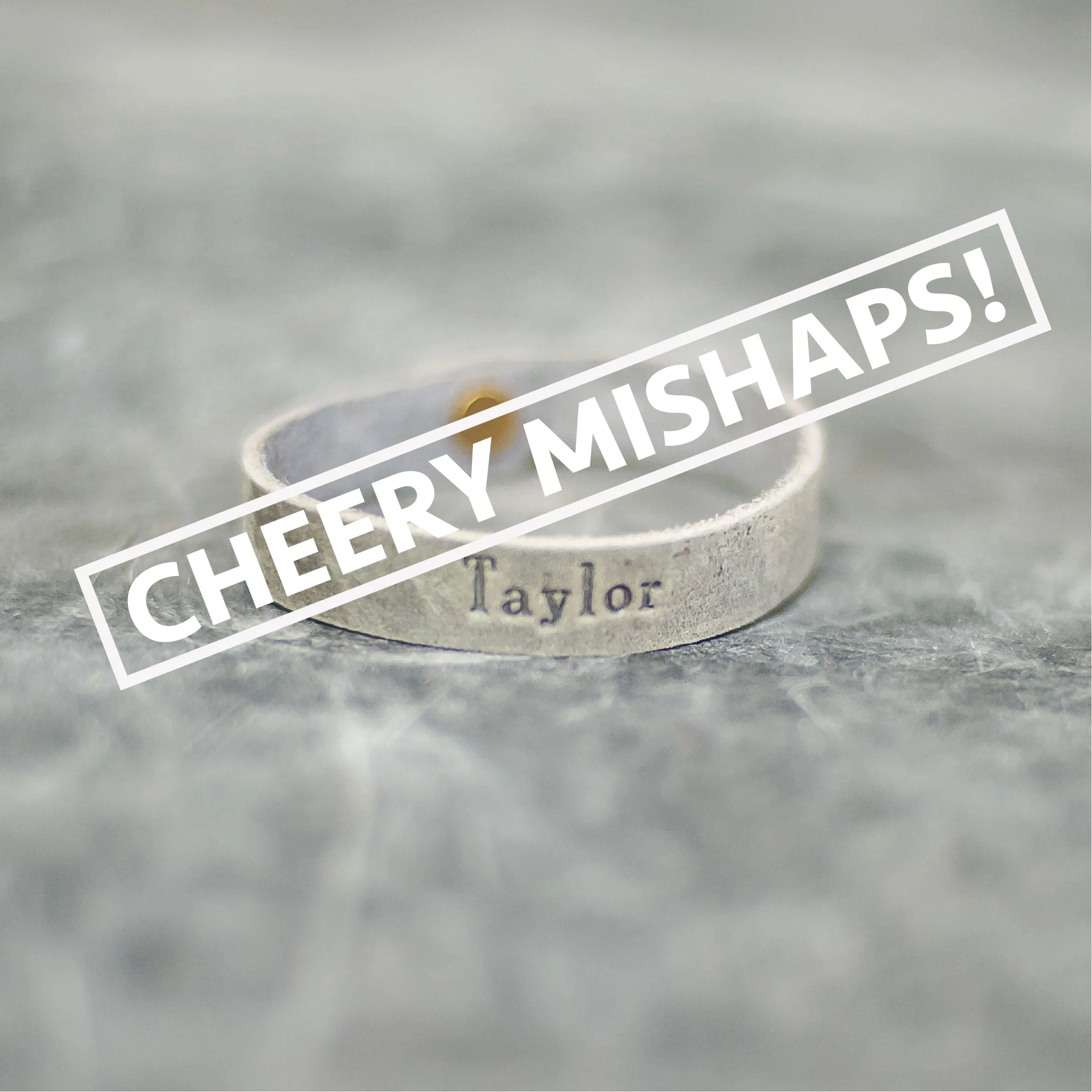 Cheery Mishaps - Personalized Leather Single Wrap Bracelets