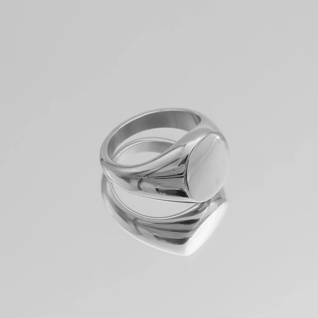 Classic Silver Signet Ring