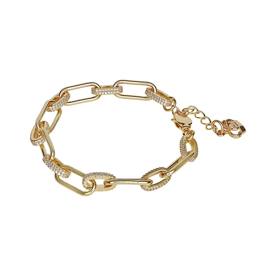 Crystal Chain Link Bracelet