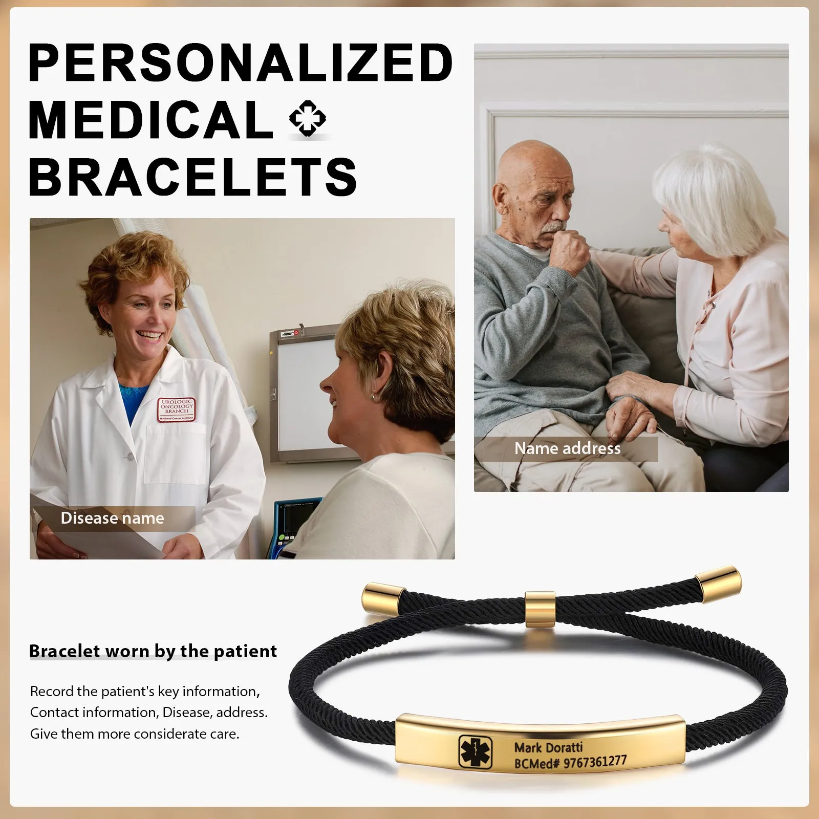 Custom Medical Bracelets