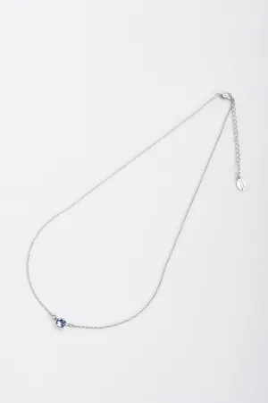 Delicate Blue Stone Necklace