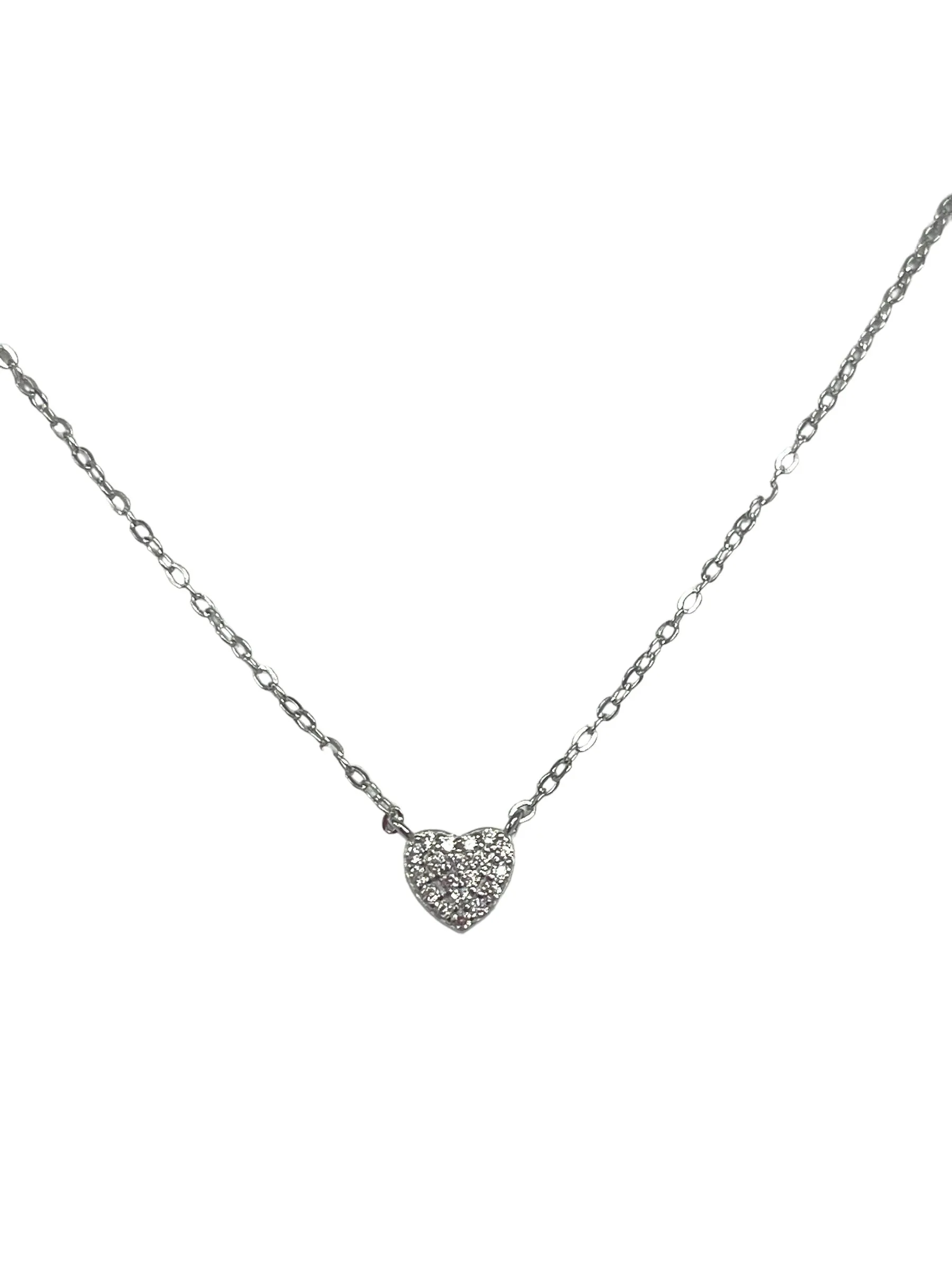 Delicate CZ Heart Necklace