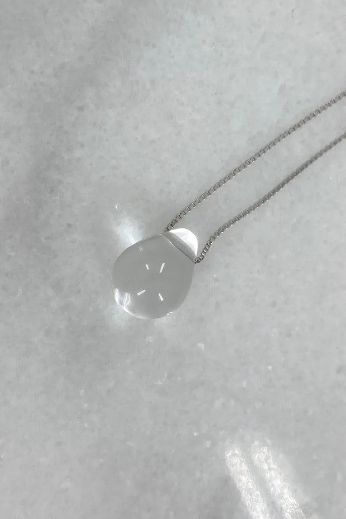 Delicate Sterling Water Drop Necklace