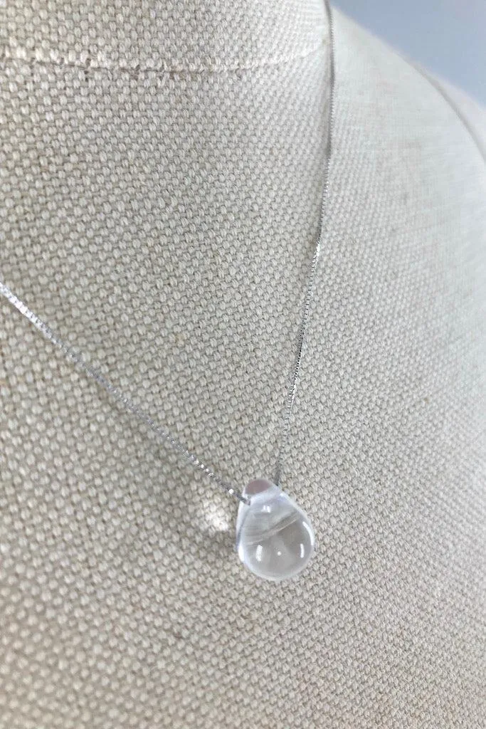 Delicate Sterling Water Drop Necklace