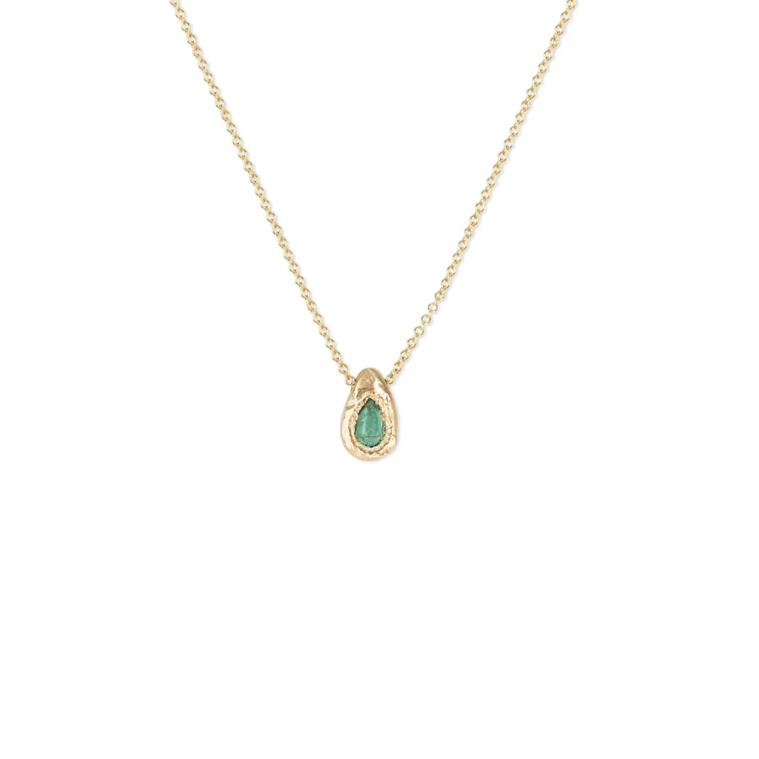 Emerald Teardrop Necklace