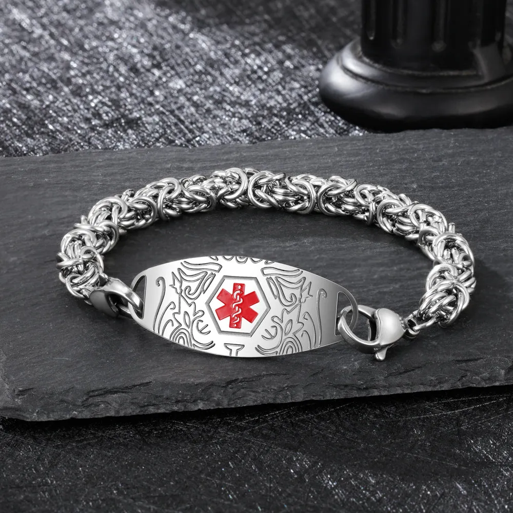 Engraving Stainless Steel  Medcial Bracelet