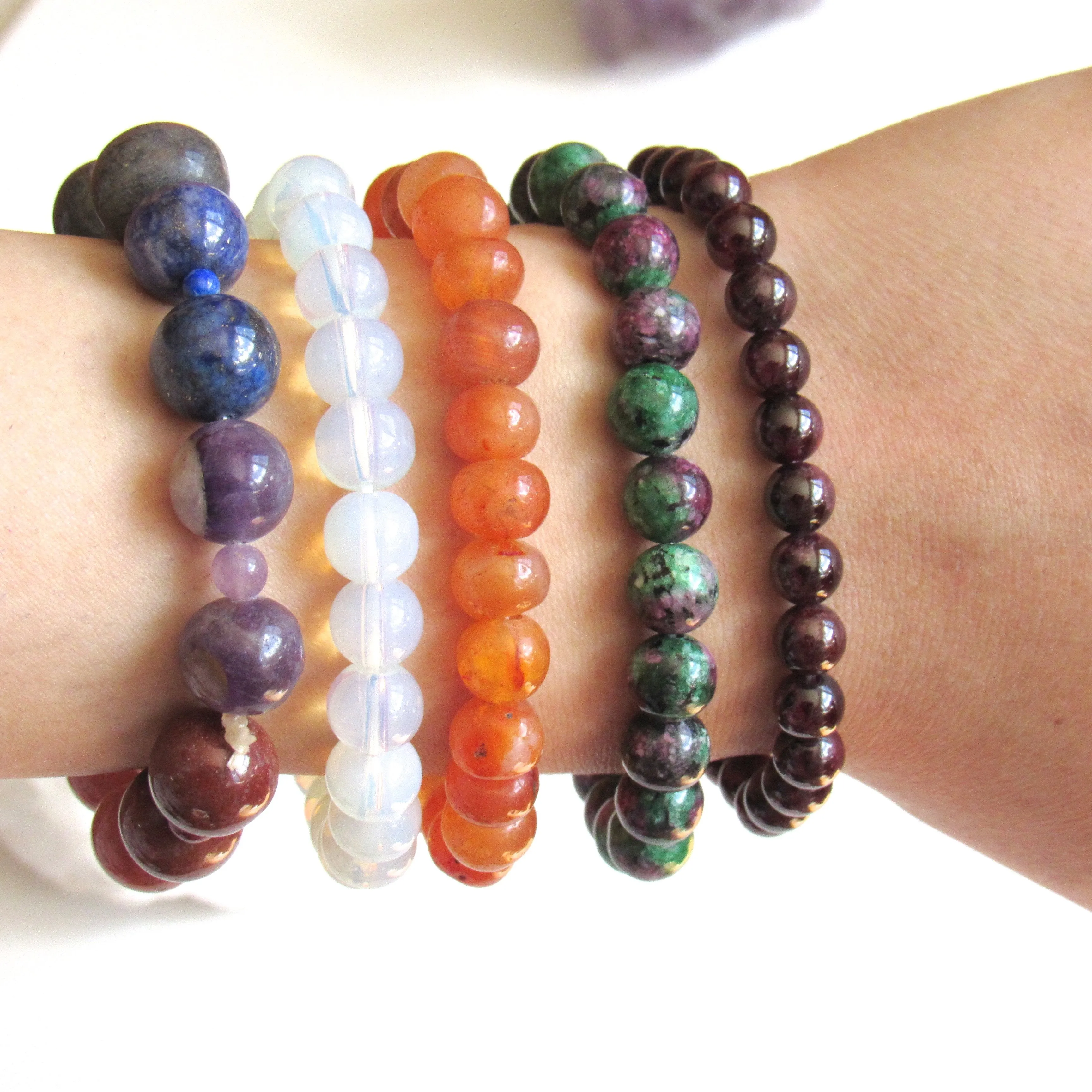 Garnet Stone Bracelets