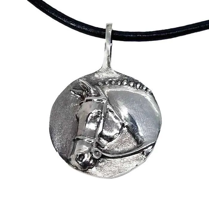 Ginn Fiz Hunter Horse Head Pendant Necklace