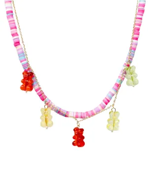 Gummy Bear Charm Necklace