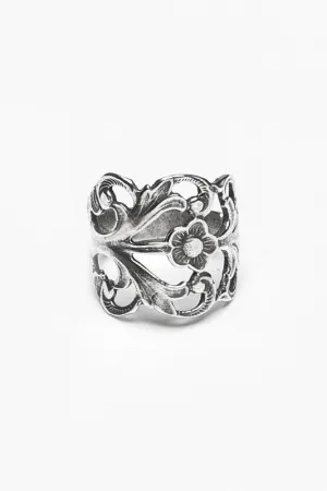 Hazel Sterling Silver Spoon Ring