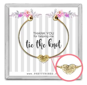 Heart Bracelet - Gold - Design A