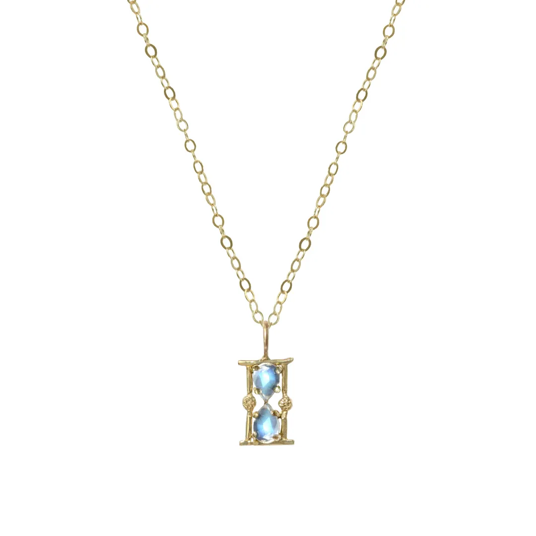 Hourglass Amulet Charm Necklace