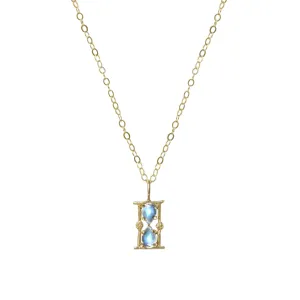 Hourglass Amulet Charm Necklace