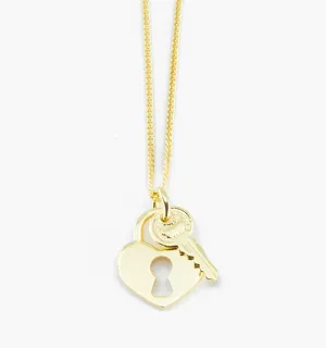 Key To My Heart Padlock Necklace