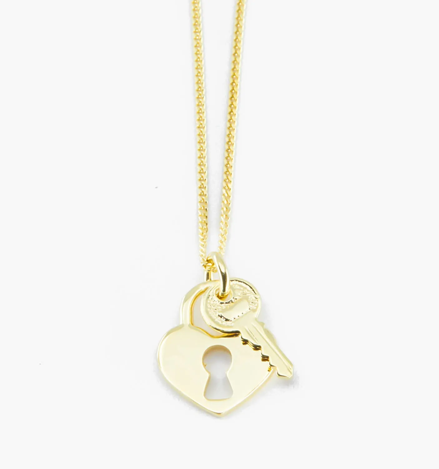 Key To My Heart Padlock Necklace