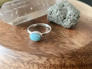 Larimar Akoni Ring - Small Oval (US 7 & 8)