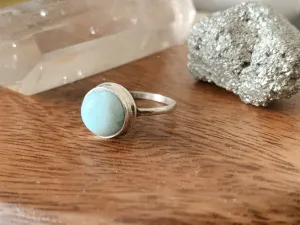 Larimar Ari Ring - Medium Round