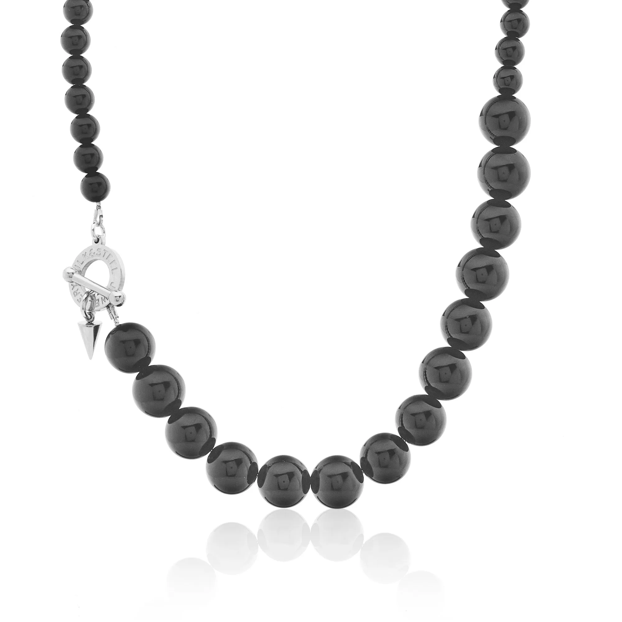 Luna / Necklace  / Black Onyx   Silver