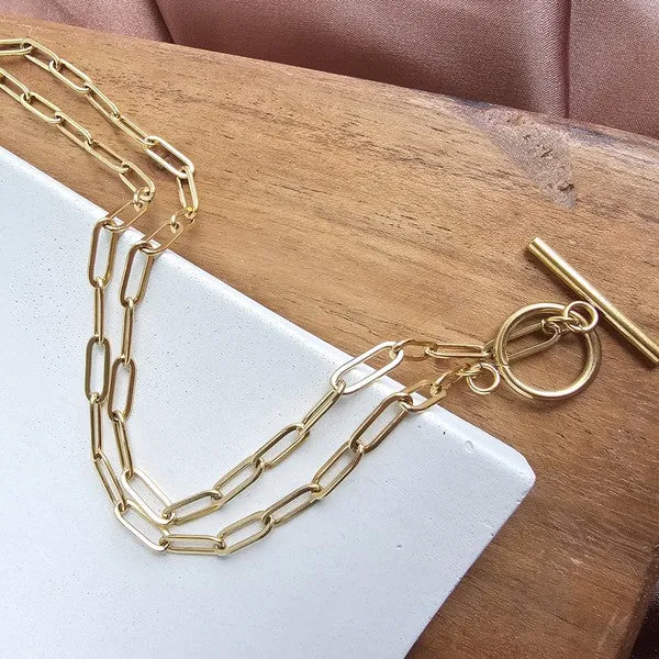 Luxe Paperclip Chain 20in