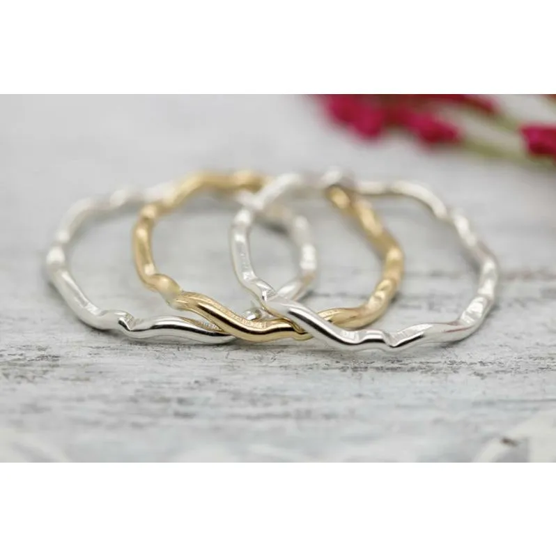 Making Waves Midi Stack Rings