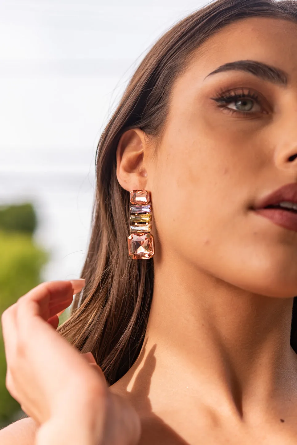 Margot Rhinestone Stack Earrings