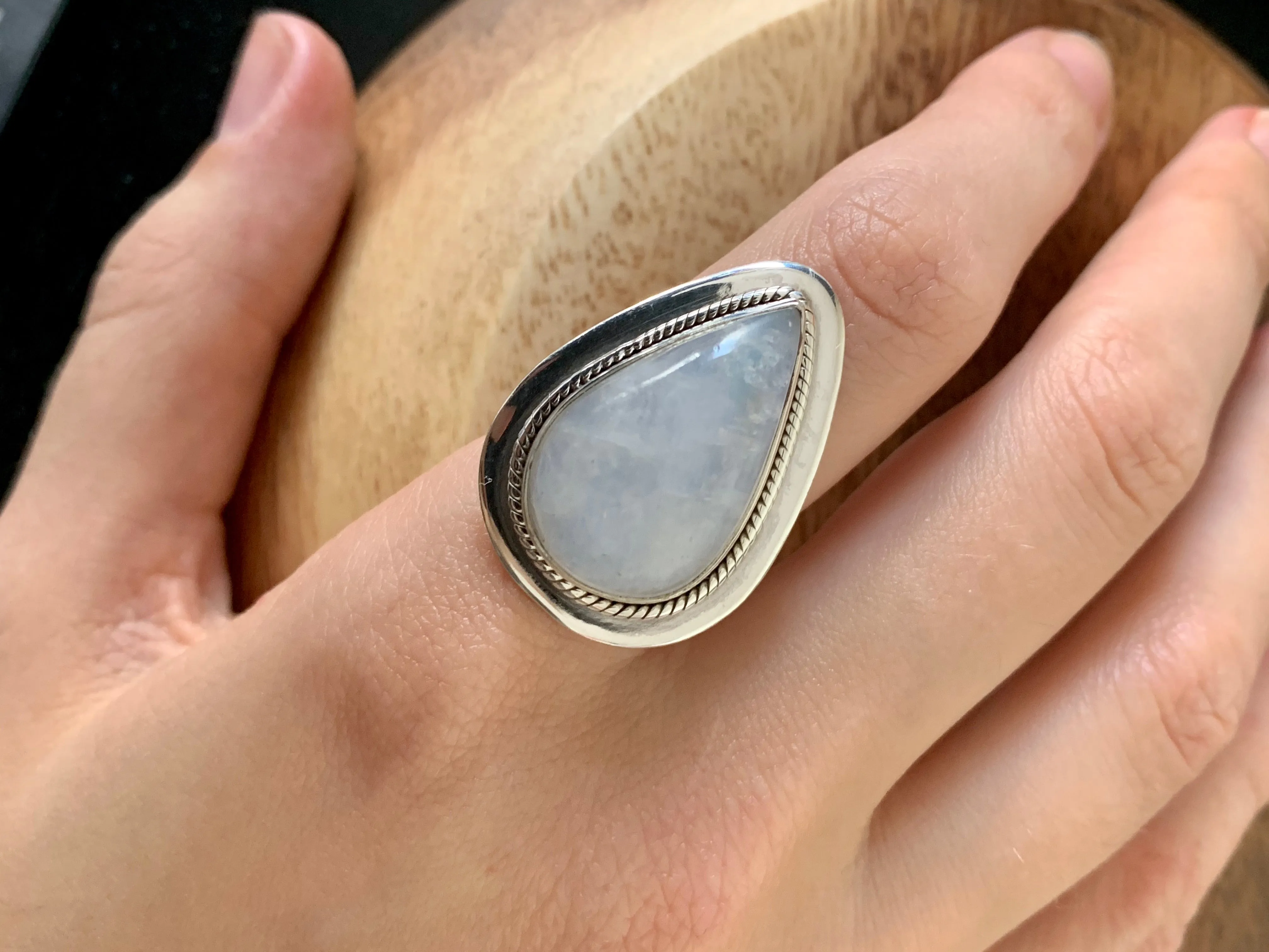 Moonstone Ligeia Ring (US 8)