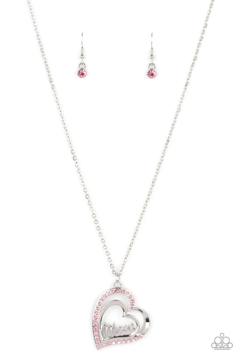 Necklaces A Mothers Heart - Pink