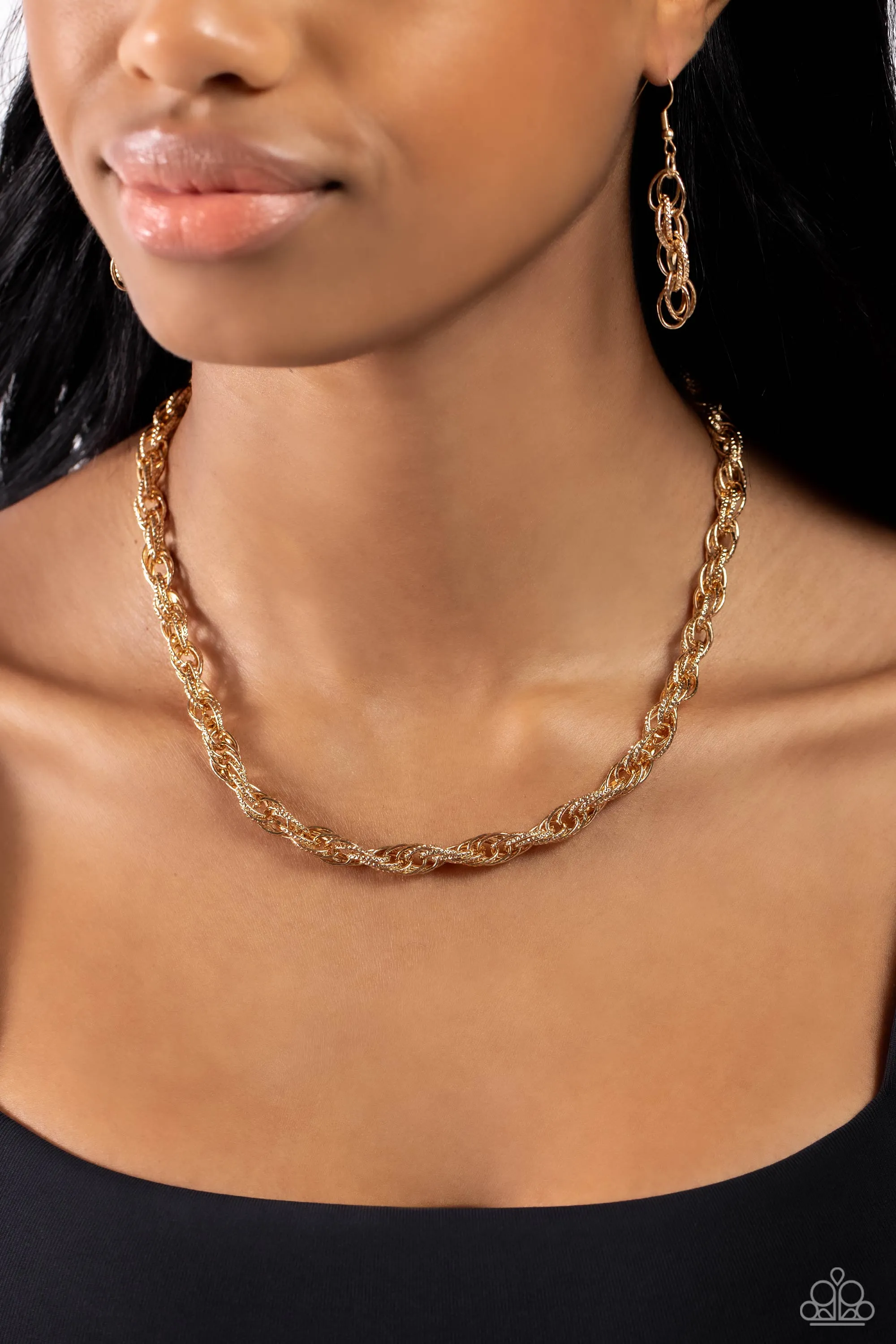 Necklaces Braided Ballad - Gold N128