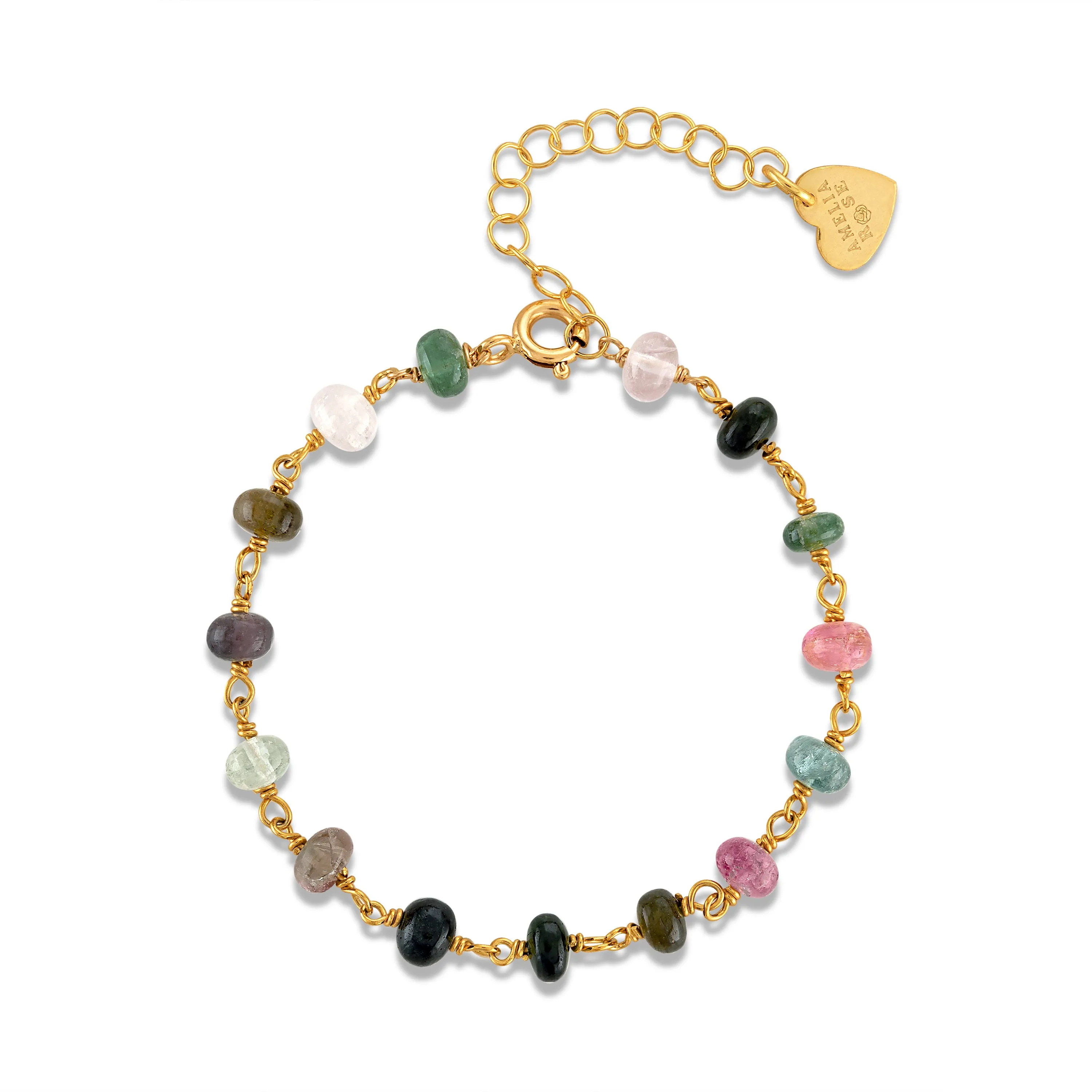 New! Tourmaline Beaded Bracelet