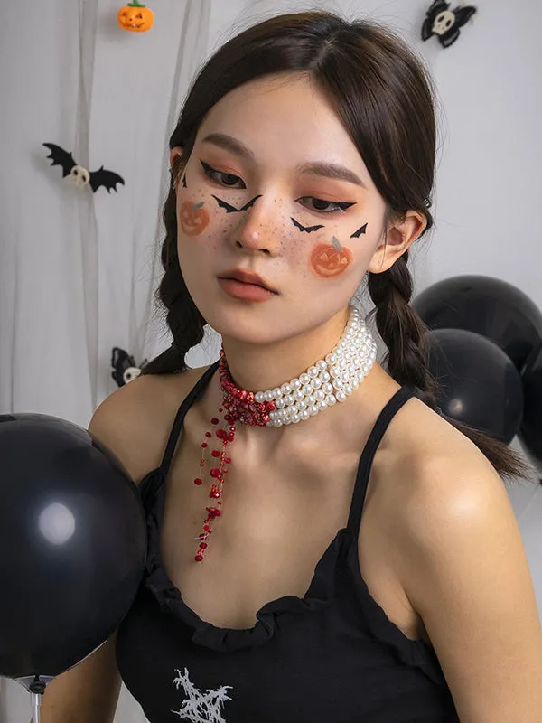 Original Stylish Beads Tasseled Halloween Necklaces Accessories