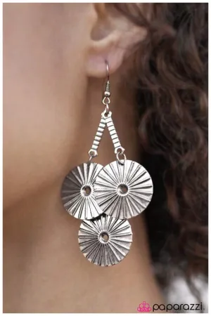 Paparazzi Earring ~ Rage Against The Machine - Silver