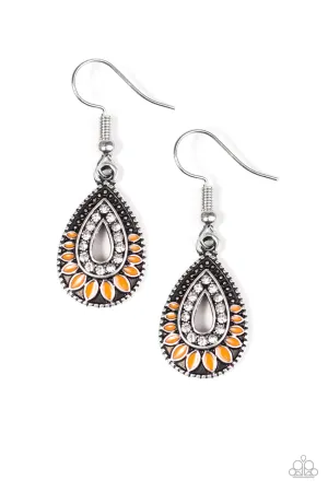 Paparazzi Earring ~ South Beach Sunsets - Orange