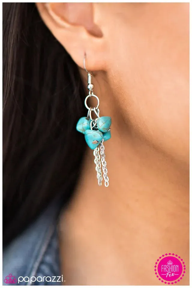 Paparazzi Earring ~ This Rocks! - Blue