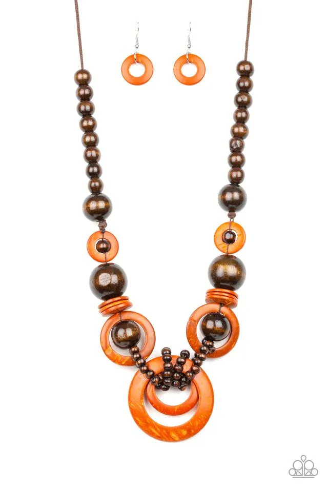 Paparazzi Necklace ~ Boardwalk Party - Orange