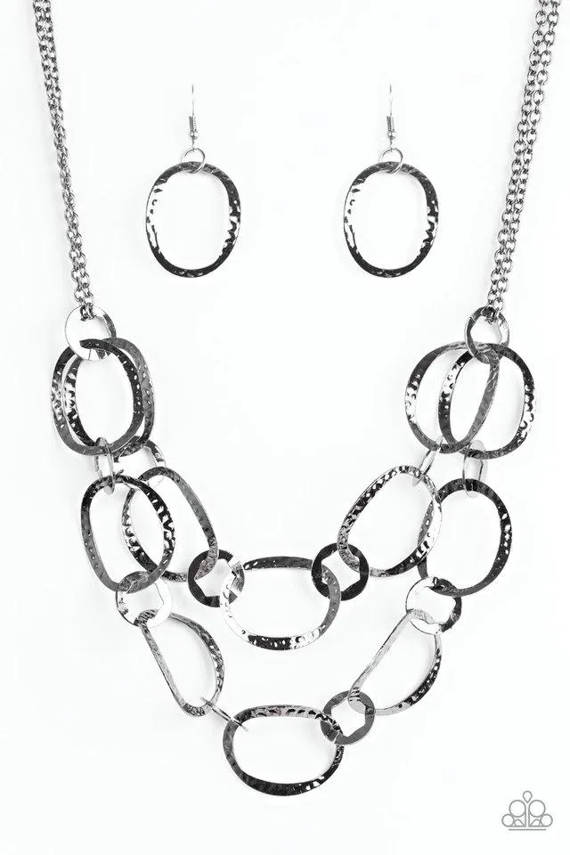 Paparazzi Necklace ~ Circus Chic - Black