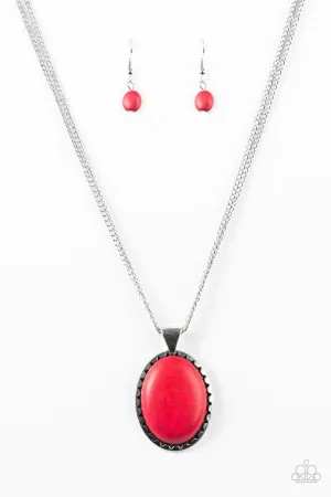 Paparazzi Necklace ~ Creek Chic - Red