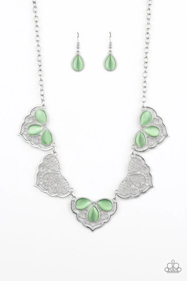 Paparazzi Necklace ~ East Coast Essence - Green