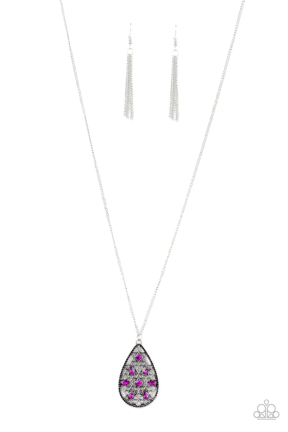 Paparazzi Necklace ~ Gala Glimmer - Pink