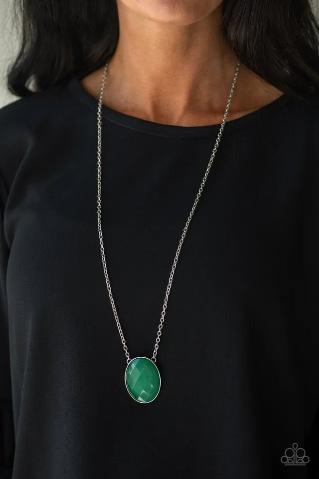 Paparazzi Necklace ~ Intensely Illuminated - Green